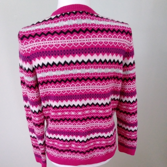 Talbots Lambswool Blend Fair Isle Sweater - Picture 4 of 7